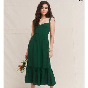 Reformation - Celestia Dress in Emerald